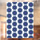 Mandala Pattern 02 in blauw Raamsticker (Vel 2)
