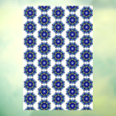 Mandala Pattern 02 in blauw Raamsticker (Vel 3)