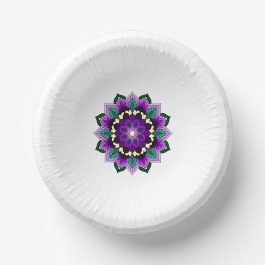 Mandala Pattern 02 in Bord paars papier (Voorkant)