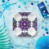 Mandala Pattern 02 in Bord paars papier (Feest)