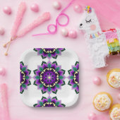 Mandala Pattern 02 in Bord paars papier (Feest)