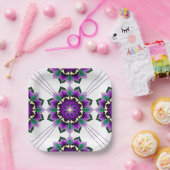 Mandala Pattern 02 in Bord paars papier (Feest)