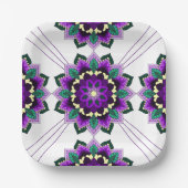 Mandala Pattern 02 in Bord paars papier (Voorkant)