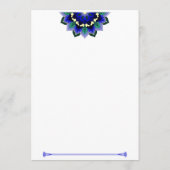 Mandala Pattern 02 in dark blue Advice Kaart (Achterkant)