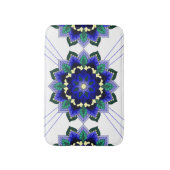 Mandala Pattern 02 in dark blue Bath Mat (Voorkant Verticaal)
