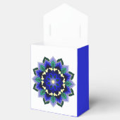 Mandala Pattern 02 in dark blue Favor Box Bedankdoosjes (Geopend)