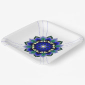 Mandala Pattern 02 in dark blue Paper Bord (Gebogen)