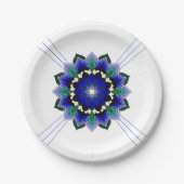 Mandala Pattern 02 in dark blue Paper Bord (Voorkant)