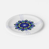 Mandala Pattern 02 in dark blue Paper Bord (Gekanteld)