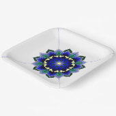 Mandala Pattern 02 in dark blue Paper Bord (Gebogen)