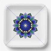 Mandala Pattern 02 in dark blue Paper Bord (Voorkant)