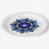 Mandala Pattern 02 in dark blue Paper Bord (Gekanteld)