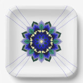 Mandala Pattern 02 in dark blue Paper Bord (Voorkant)