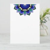 Mandala Pattern 02 in dark blue Program Programmakaart (Staand voorkant)