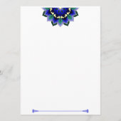 Mandala Pattern 02 in dark blue Program Programmakaart (Achterkant)