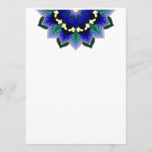 Mandala Pattern 02 in dark blue Program Programmakaart (Voorkant)
