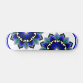 Mandala Pattern 02 in dark blue Skateboard (Horizontaal)