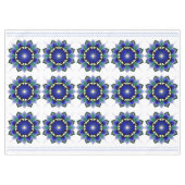Mandala Pattern 02 in dark blue Tablecloth Tafelkleed (Voorkant (Horizontaal))