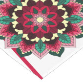 Mandala Pattern 02 in deep pink Short Table Runner Korte Tafelloper (Hoek)
