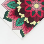 Mandala Pattern 02 in deep - roze Fleece Blanket Deken (Hoek)