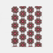 Mandala Pattern 02 in deep - roze Fleece Blanket Deken (Voorkant)