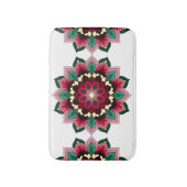 Mandala Pattern 02 in diep roze Badmat (Voorkant Verticaal)