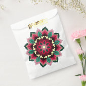 Mandala Pattern 02 in diep roze Bedankzakje (Gezegeld)