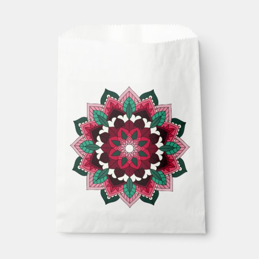 Mandala Pattern 02 in diep roze Bedankzakje (Voorkant)