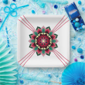 Mandala Pattern 02 in diep roze Bord papier (Feest)