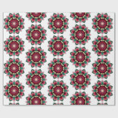 Mandala Pattern 02 in diep roze Cadeaupapier (Vlak)