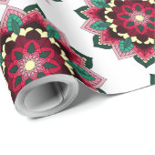 Mandala Pattern 02 in diep roze Cadeaupapier (Rol Hoek)