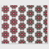 Mandala Pattern 02 in diep roze Cadeaupapier (Vlak)