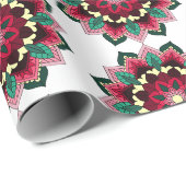 Mandala Pattern 02 in diep roze Cadeaupapier (Rol Hoek)