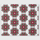 Mandala Pattern 02 in diep roze Cadeaupapier (Vlak)