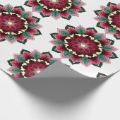 Mandala Pattern 02 in diep roze Cadeaupapier (Hoek)