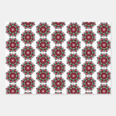 Mandala Pattern 02 in diep roze Inpakpapier Vel (Voorkant 2)