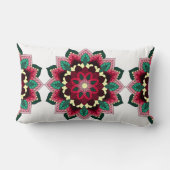 Mandala Pattern 02 in diep roze Kussen (Achterkant)
