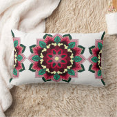 Mandala Pattern 02 in diep roze Kussen (Deken)