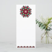 Mandala Pattern 02 in diep roze Menu (Staand voorkant)