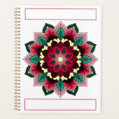 Mandala Pattern 02 in diep roze Planner (Voorkant)