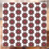 Mandala Pattern 02 in diep roze Raamsticker (Vel 2)