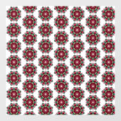Mandala Pattern 02 in diep roze Raamsticker (Vel)