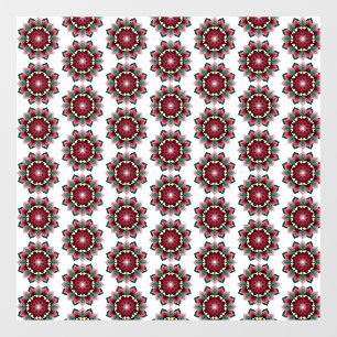 Mandala Pattern 02 in diep roze Raamsticker