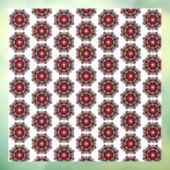 Mandala Pattern 02 in diep roze Raamsticker (Vel 3)