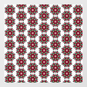 Mandala Pattern 02 in diep roze Raamsticker