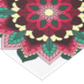 Mandala Pattern 02 in diep roze Tafelkleed (Gekanteld)