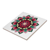 Mandala Pattern 02 in diep roze Tegeltje (Zijkant)