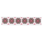 Mandala Pattern 02 in diepe roze Medium Table Runn Tafelloper (Horizontaal)