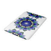 Mandala Pattern 02 in donkerblauw Badmat (Gekanteld)