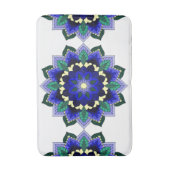 Mandala Pattern 02 in donkerblauw Badmat (Voorkant Verticaal)